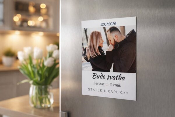 Magnet svatba Magnetické svatební oznámení