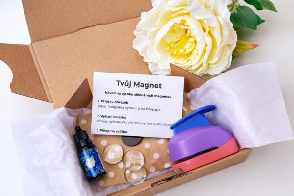 DIY set pro výrobu skleněných magnetek