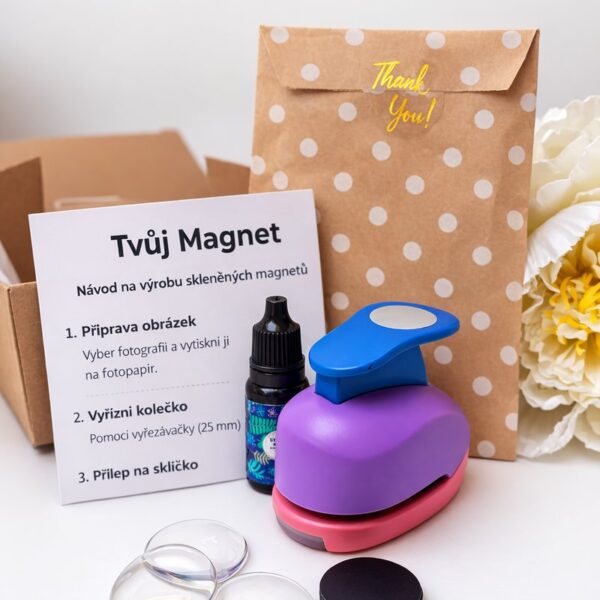 DIY set pro výrobu skleněných magnetek