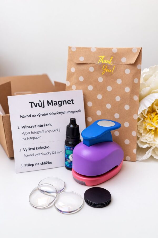 DIY set pro výrobu skleněných magnetek